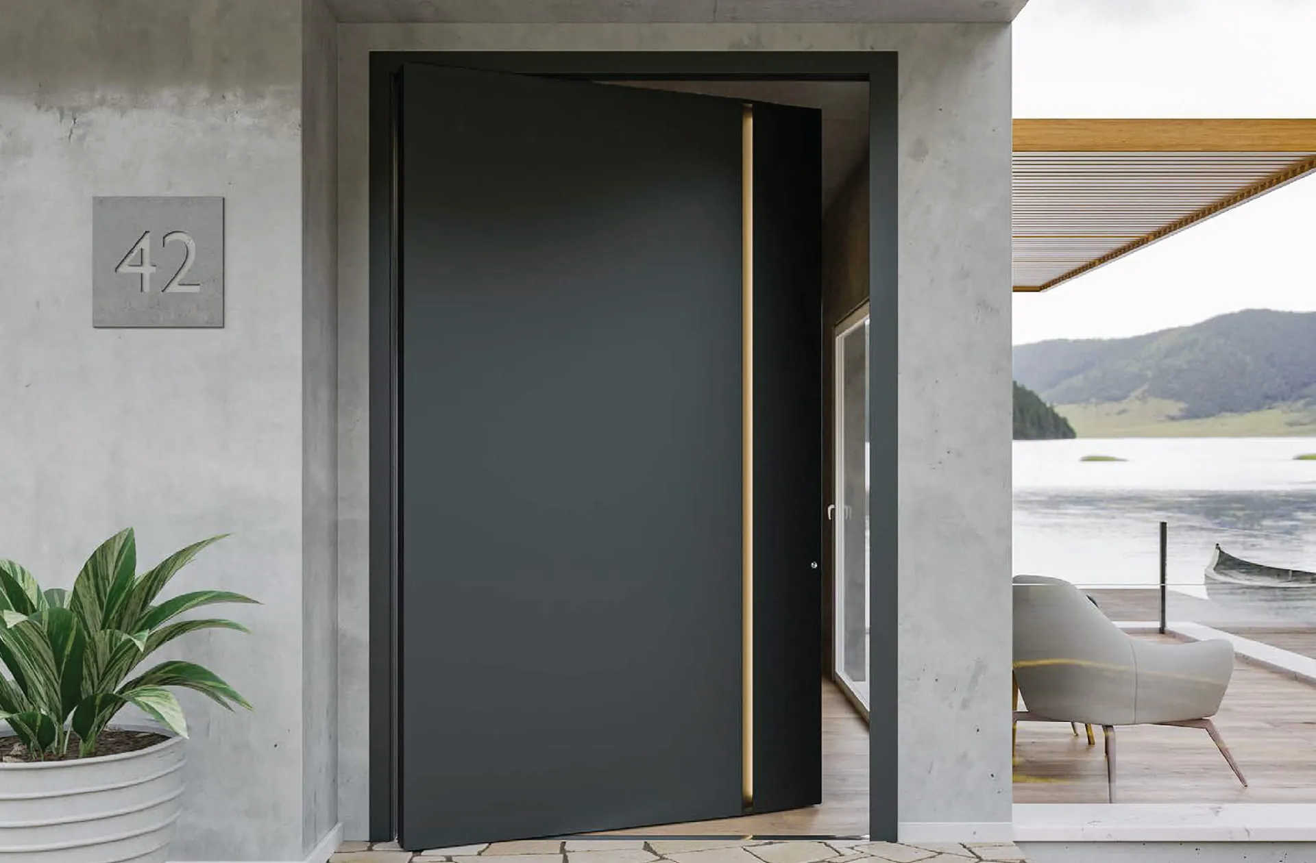 Interior doors — 4